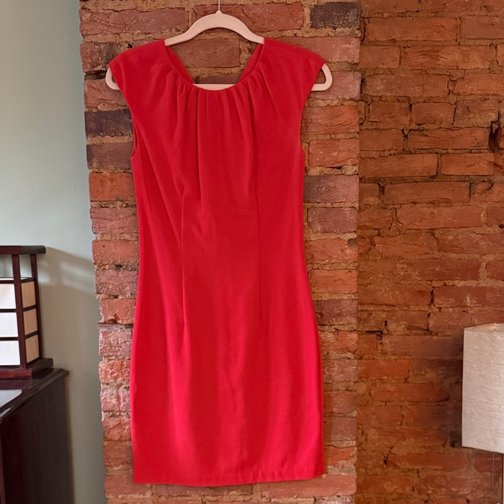 H&M Vibrant Red Cap Sleeve Mini Dress